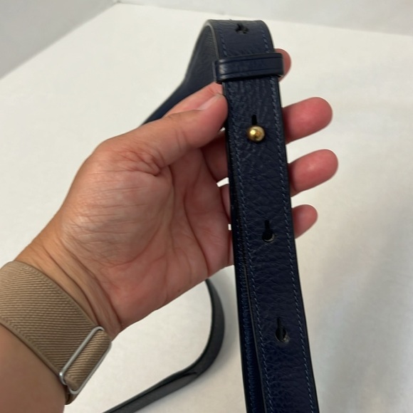 MARC JACOBS BLUE LEATHER CROSSBODY SADDLE BAG - Picture 7 of 16